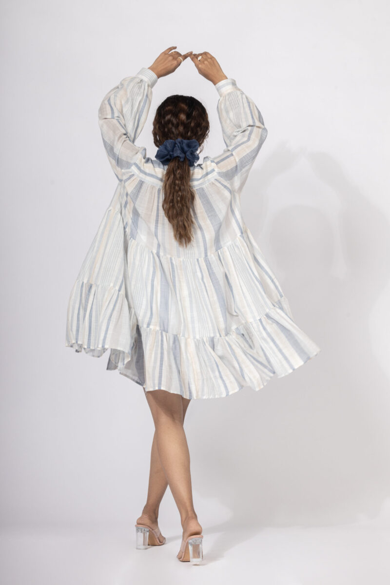 Flared Collar Dress - Image 2
