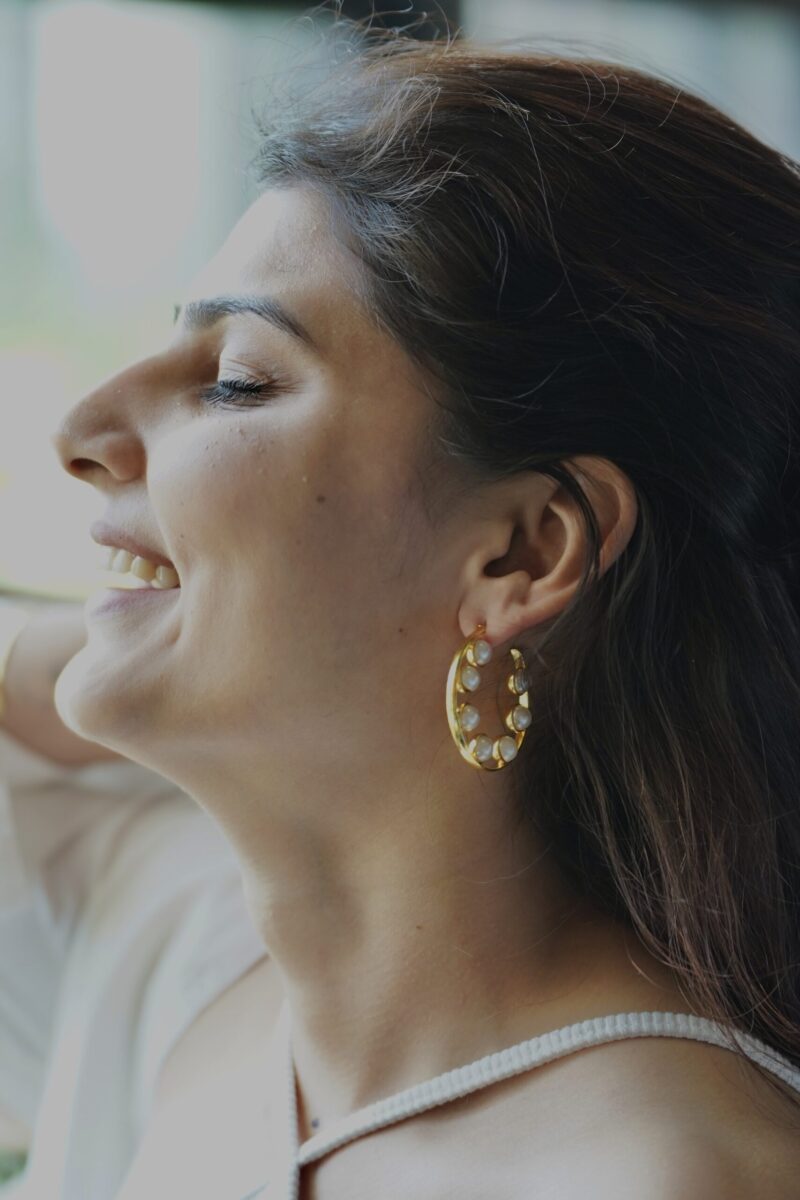 Pearl Hoops - Image 2