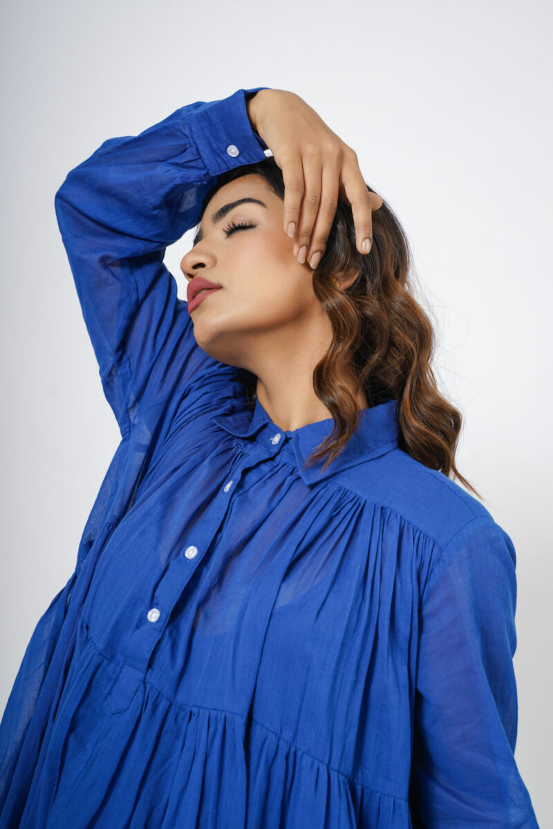 Flared Collar Dress - Image 4