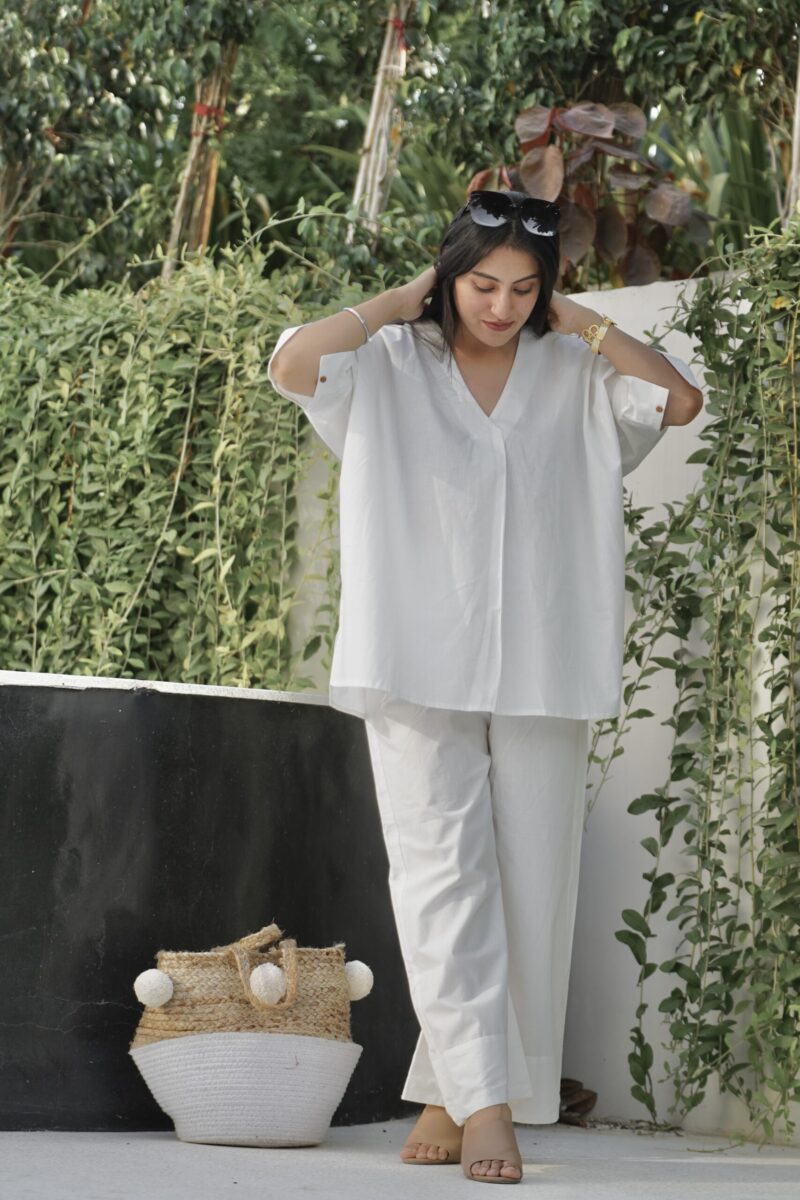 Solid White Co-ord Set - Image 3