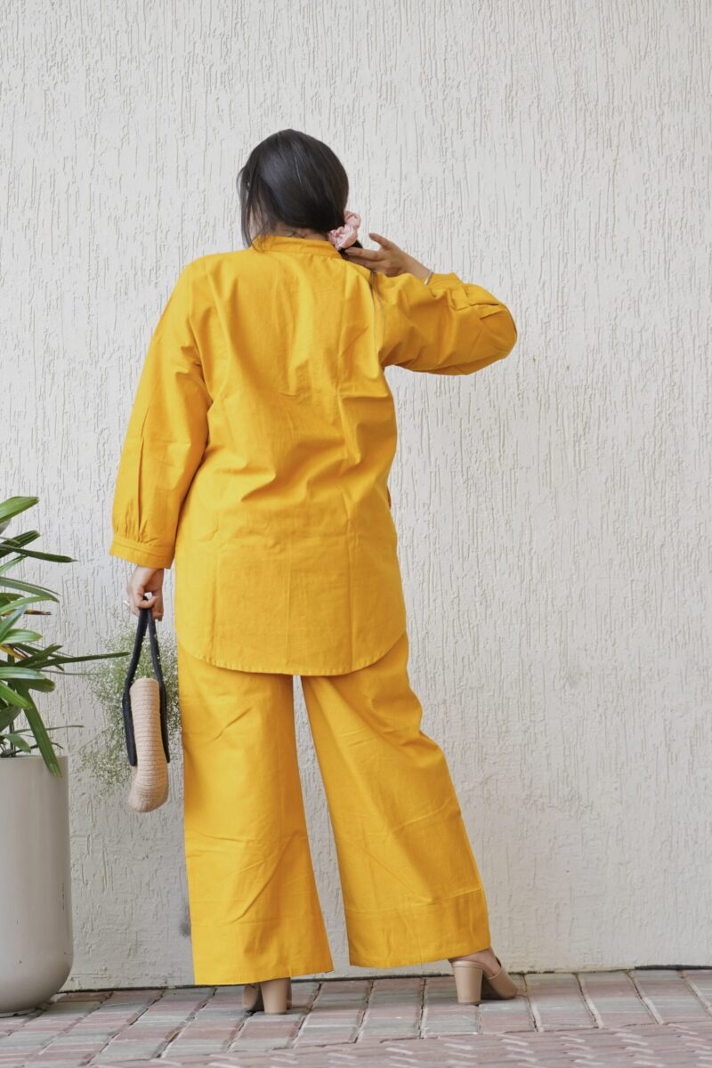 Yellow Solid Co-ord Set - Image 2