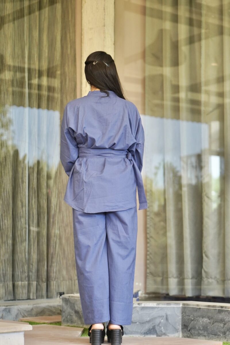 Blue Kimono-Style Co-ord Set - Image 2