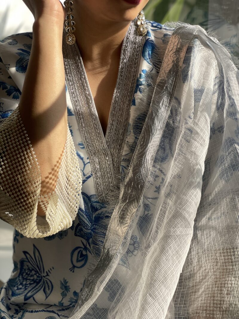 Nazakat suit set (blue) - Image 3