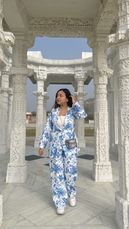 Nazakat pantsuit (blue)